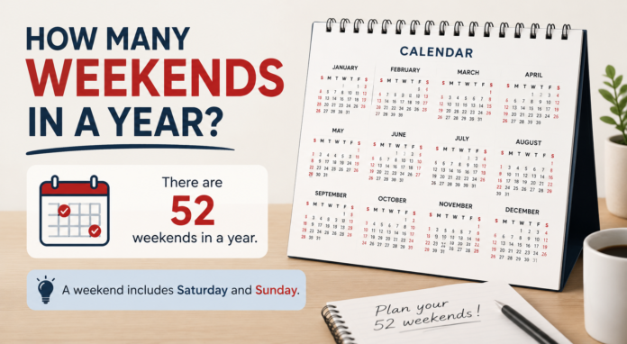 how many weekends in a year