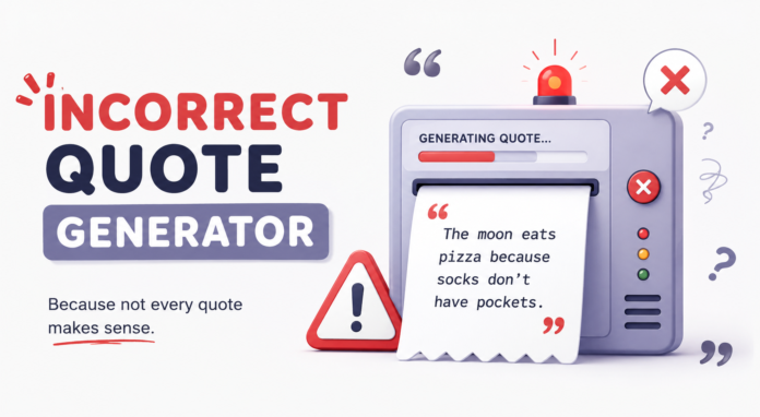incorrect quote generator